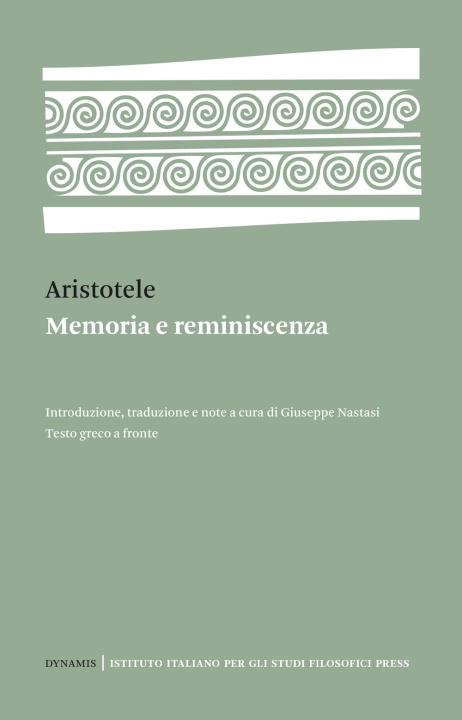 Kniha Memoria e reminiscenza. Testo greco a fronte Aristotele