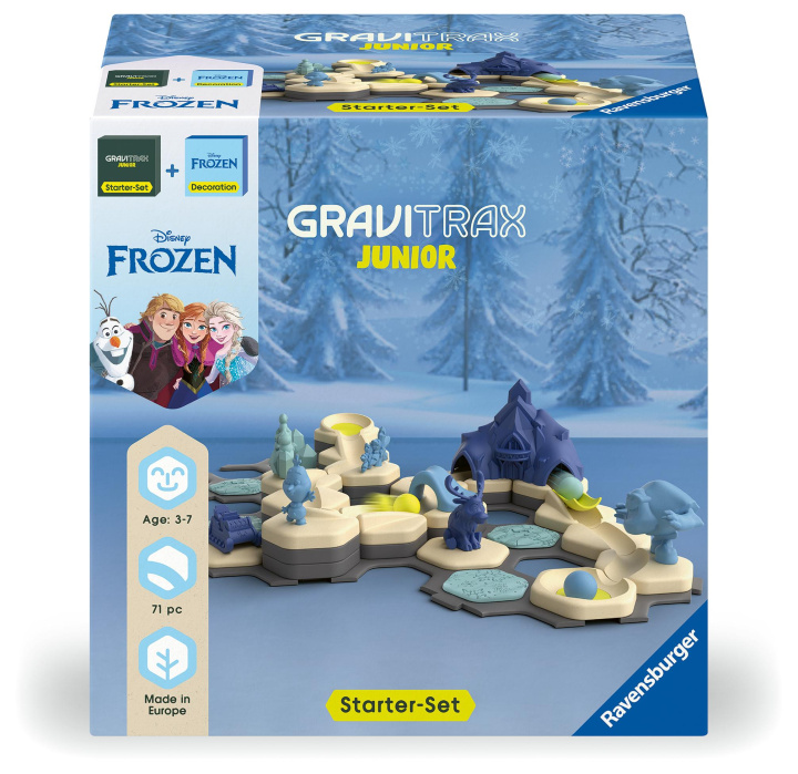 Hra/Hračka Ravensburger 73385 GraviTrax Junior Starter-Set Disney Frozen, Murmelbahn für Kinder ab 3 Jahren, mit Spielfiguren aus der Welt der Eiskönigin 