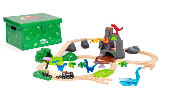 Játék BRIO World - 36104 Dinosaurier Deluxe Set | 44-teiliges Zugset für Kinder ab 3 Jahren 