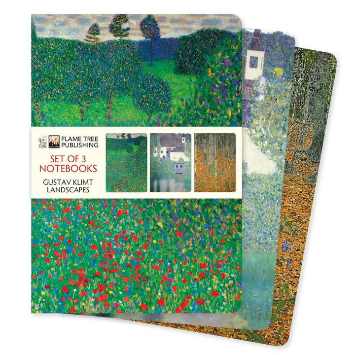 Buch Gustav Klimt: Landscapes Set of 3 Standard Notebooks 