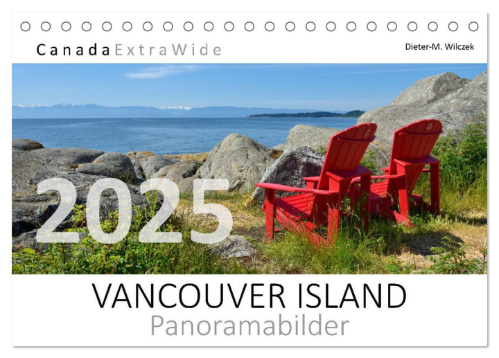 Kalendár/Diár Vancouver Island Panoramabilder (Tischkalender 2025 DIN A5 quer), CALVENDO Monatskalender 