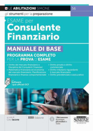 Kniha Esame per consulente finanziario. Manuale di base. Programma completo per la prova d'esame 