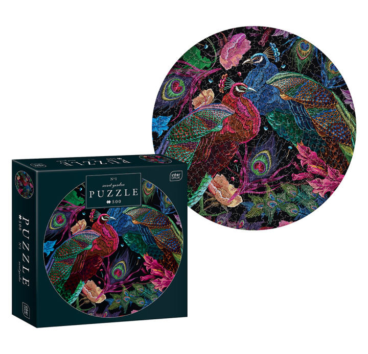 Kniha Puzzle 500 el. Round Secret Garden 1. 