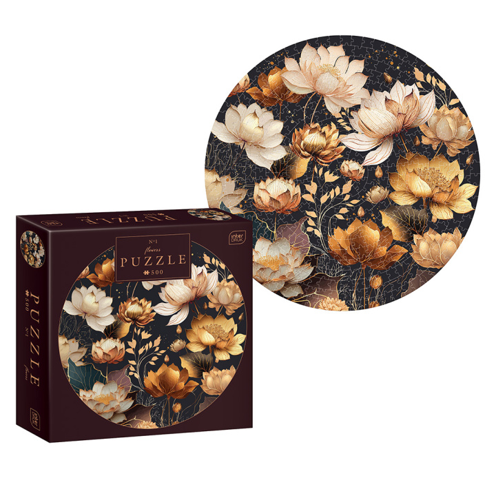 Livre Puzzle 500 el. Round Flowers 1. 