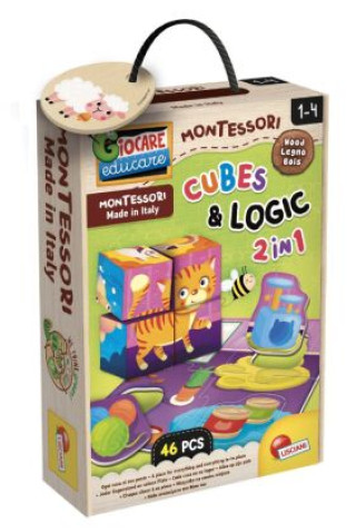 Igra/Igrača MONTESSORIHolz Cube und Logik 