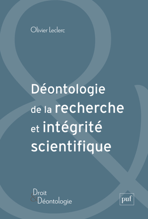 Kniha Déontologie et intégrité scientifique Leclerc