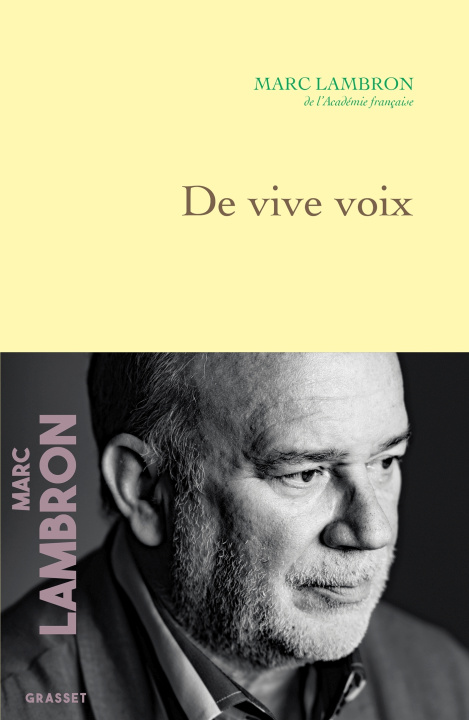 Book De vive voix Marc Lambron