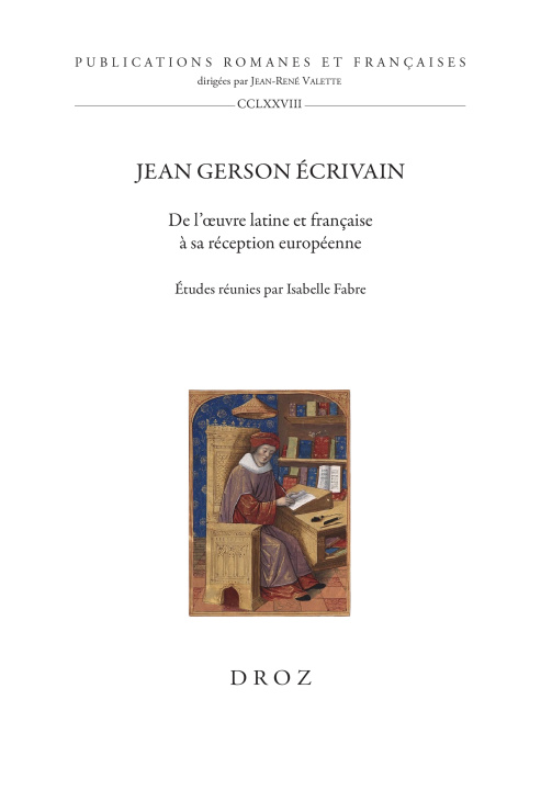 Knjiga Jean Gerson écrivain 