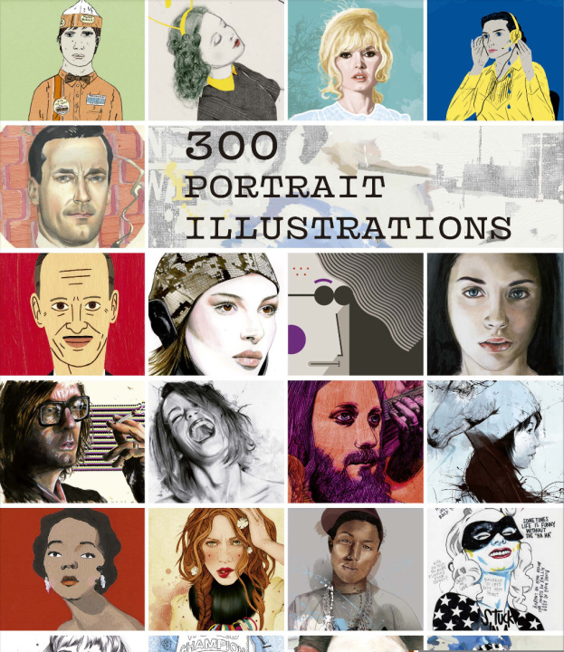 Boek 300 Portrait Illustrations Monsa Publications