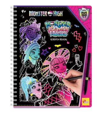 Книга MONSTER HIGH SKETCHBOOK Monster friends forever Scratch Reveal 