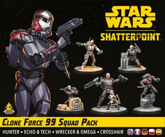Hra/Hračka Star Wars: Shatterpoint - Clone Force 99 Squad Pack (Squad-Pack Kloneinheit 99) Will Shick