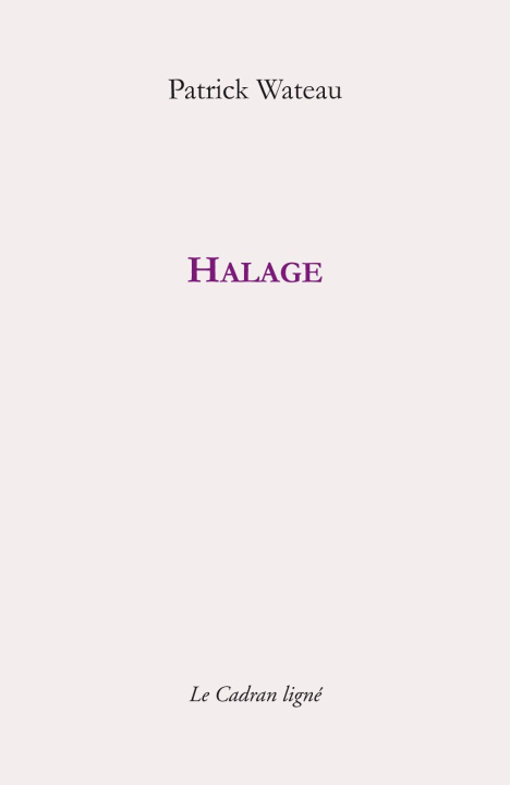 Knjiga HALAGE WATEAU