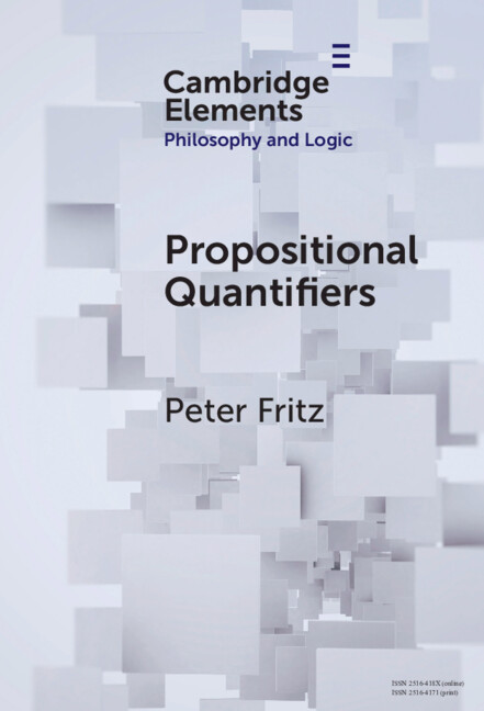 Kniha Propositional Quantifiers Peter Fritz