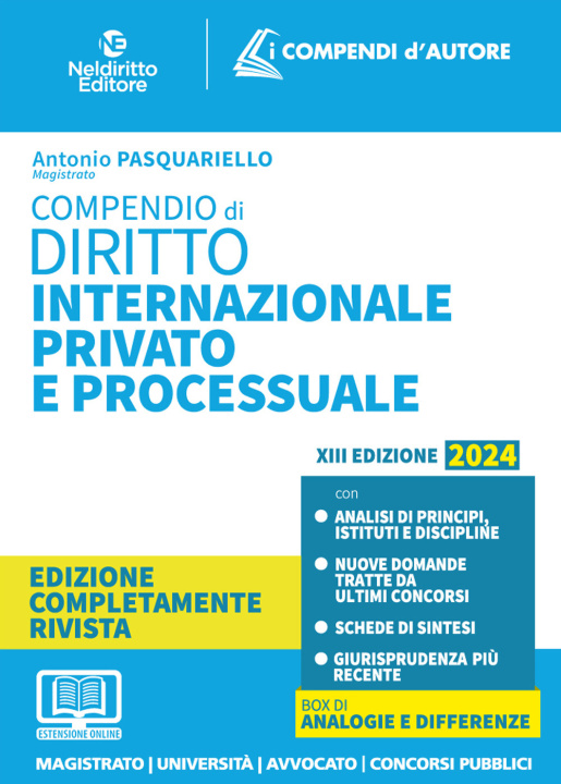 Книга Compendio di diritto internazionale privato e processuale Antonio Pasquariello