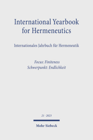 Kniha International Yearbook for Hermeneutics Gert-Jan van der Heiden