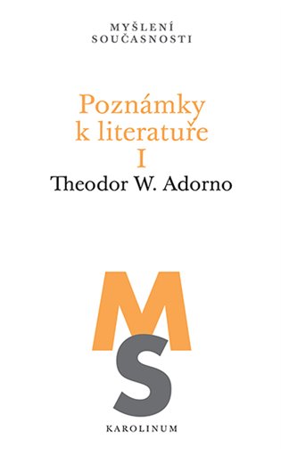 Book Poznámky k literatuře I Theodore W. Adorno