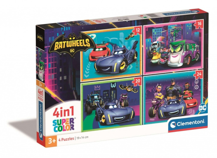 Book Puzzle 4 w1 Super Kolor Batwheels 21529 