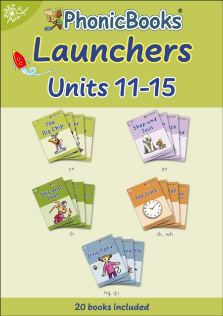 E-kniha Phonic Books Dandelion Launchers Units 11-15 (Two-letter spellings ch, th, sh, ck, ng) Phonic Books
