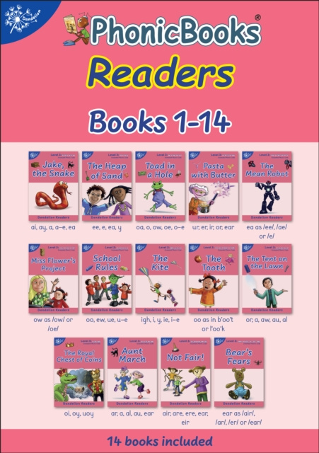 E-kniha Phonic Books Dandelion Readers Vowel Spellings Level 3 (Four to five vowel teams for 12 different vowel sounds ai, ee, oa, ur, ea, ow, b oo t, igh, l Phonic Books