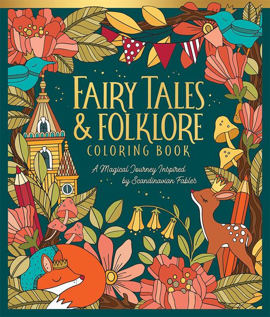 Книга Fairy Tales & Folklore Coloring Book 