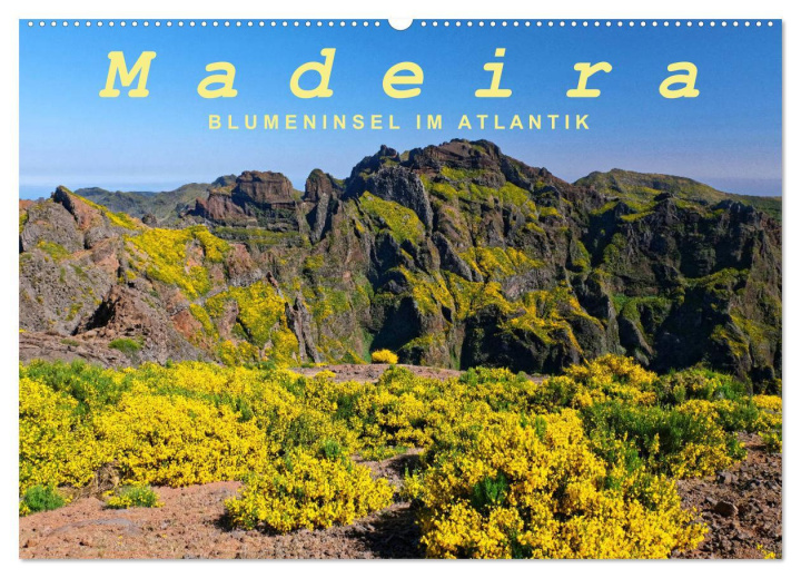 Naptár/Határidőnapló Madeira Blumeninsel im Atlantik (Wandkalender 2025 DIN A2 quer), CALVENDO Monatskalender 