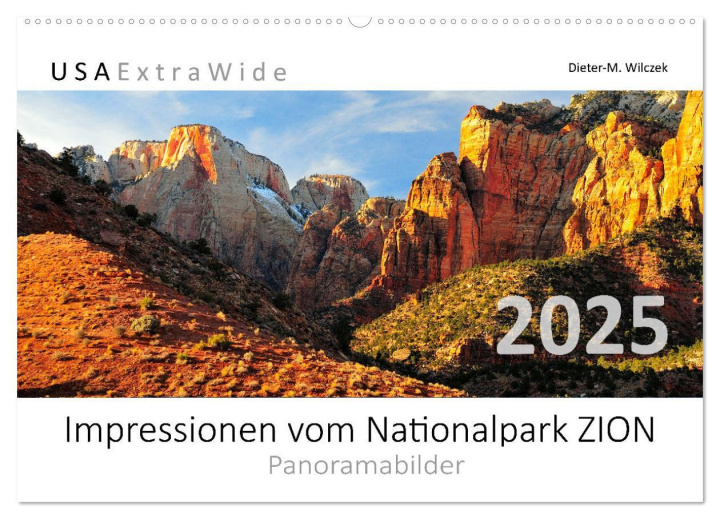 Kalendář/Diář Impressionen vom Nationalpark Zion (Wandkalender 2025 DIN A2 quer), CALVENDO Monatskalender 