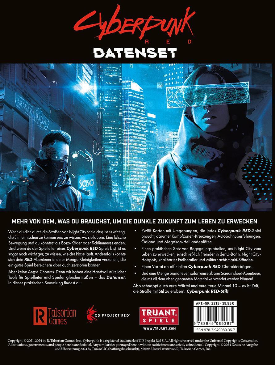 Book CYBERPUNK RED DATENSET 