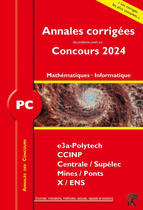Kniha Annales des Concours 2024 – PC Mathématiques et Informatique Metzger
