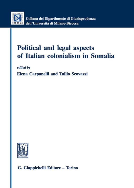 Kniha Political and legal aspects of Italian colonialism in Somalia 