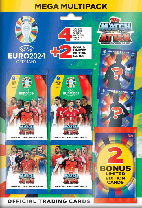 Book Euro 2024 Topps Cards mega multipack 