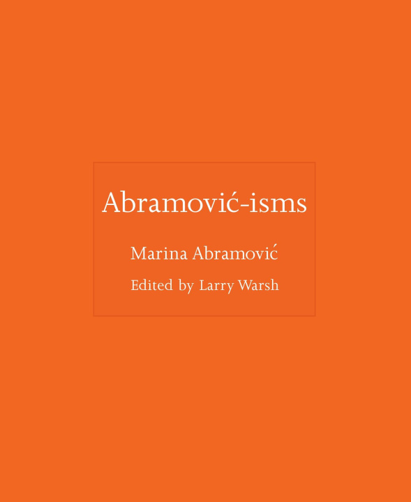 Libro Abramovi–isms Marina Abramovi