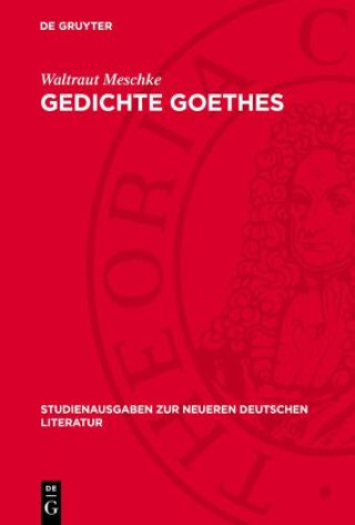 Boek Gedichte Goethes Waltraut Meschke