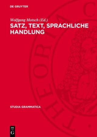 Knjiga Satz, Text, sprachliche Handlung Wolfgang Motsch