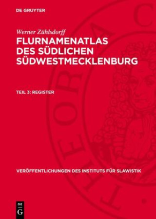 Knjiga Register Werner Zühlsdorff