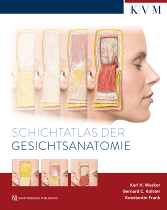 Carte Schichtatlas der Gesichtsanatomie Karl H. Wesker
