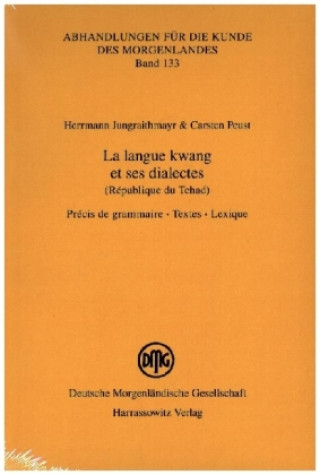 Carte La langue kwang et ses dialectes (République du Tchad) Herrmann Jungraithmayr