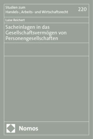 Kniha Sacheinlagen in das Gesellschaftsvermögen von Personengesellschaften Luise Reichert