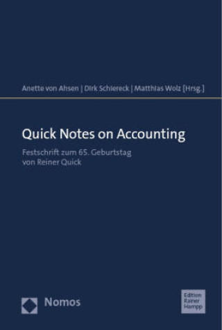 Buch Quick Notes on Accounting Anette von Ahsen