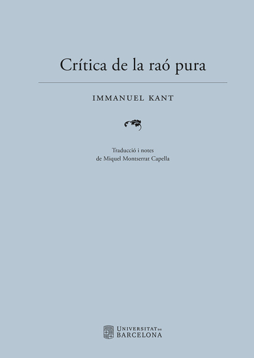 Kniha CRITICA DE LA RAO PURA KANT