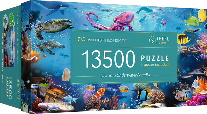 Joc / Jucărie Puzzle 13500 UFT Dive into Underwater Paradise 81027 