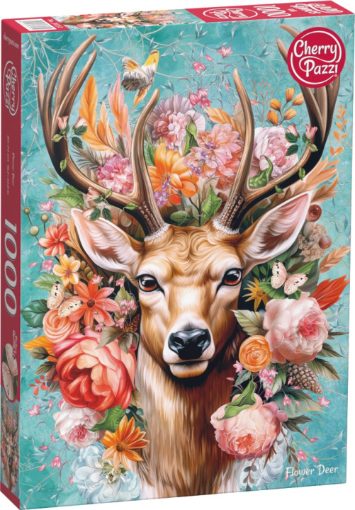 Book Puzzle 1000 Flower Deer 30752 