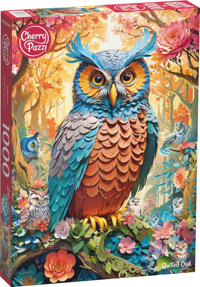 Książka Puzzle 1000 Quilled Owl 30776 