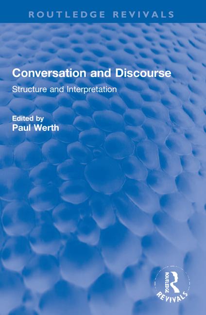 Buch Conversation and Discourse Paul Werth