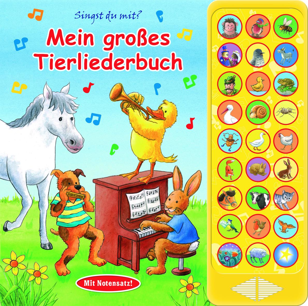 Könyv 27-Button-Soundbuch - Mein großes Tierliederbuch - 27 bekannte Kinderlieder zum Mitsingen 