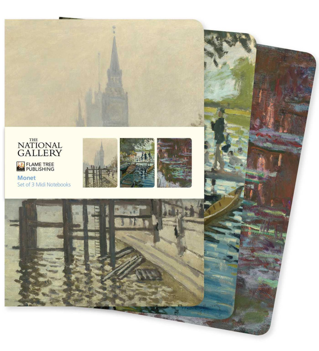 Kniha National Gallery: Monet Set of 3 MIDI Notebooks 