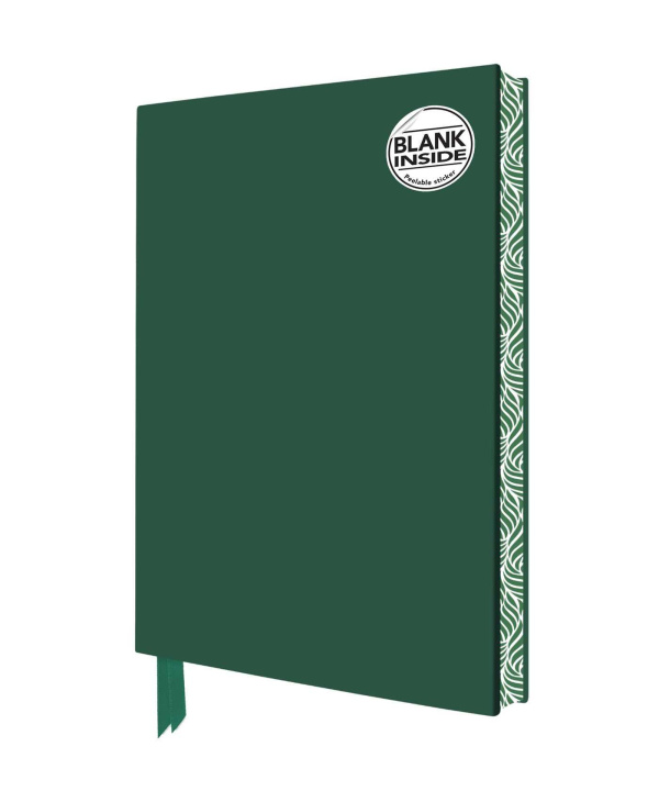 Książka Racing Green Blank Artisan Notebook (Flame Tree Journals) 