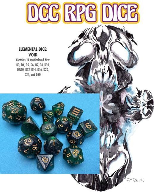 Kniha DCC RPG Dice - Elemental Dice Void 