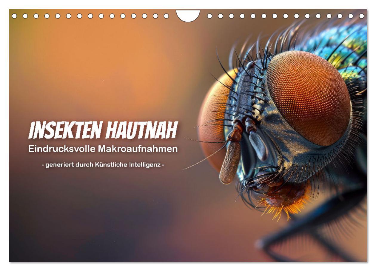 Naptár/Határidőnapló Insekten hautnah (Wandkalender 2025 DIN A4 quer), CALVENDO Monatskalender 
