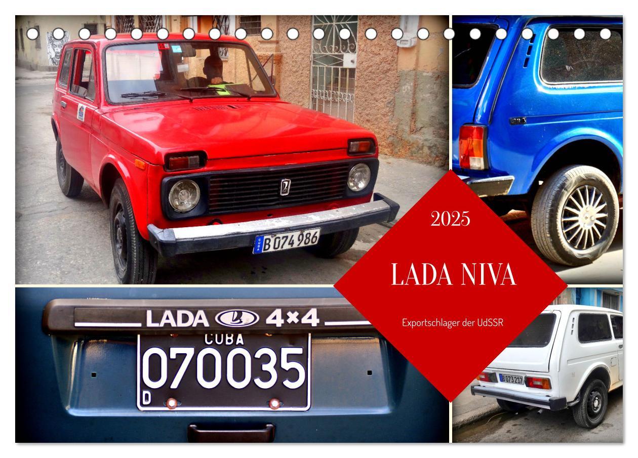 Kalendář/Diář LADA NIVA - Exportschlager der UdSSR (Tischkalender 2025 DIN A5 quer), CALVENDO Monatskalender 