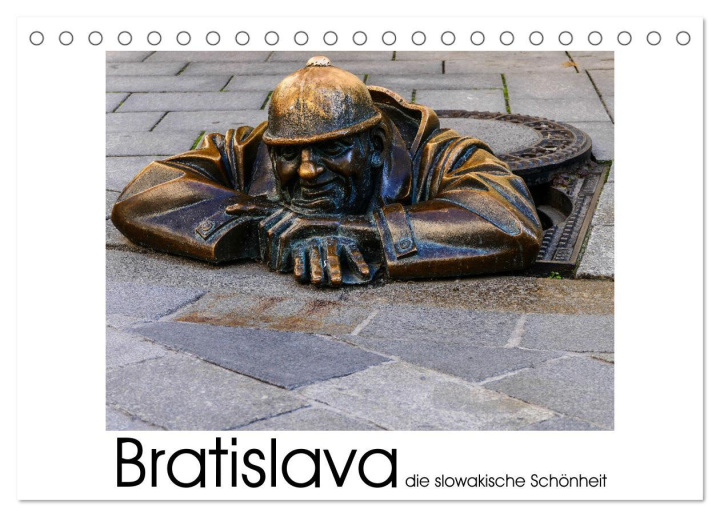 Kalendář/Diář Bratislava die slowakische Schönheit (Tischkalender 2025 DIN A5 quer), CALVENDO Monatskalender 
